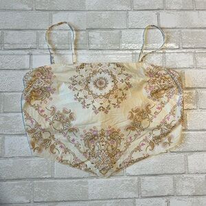 American Eagle Outfitters Cream and Tan Bandeau